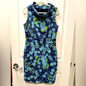 Lilly Pulitzer Blue and Green Floral Dress